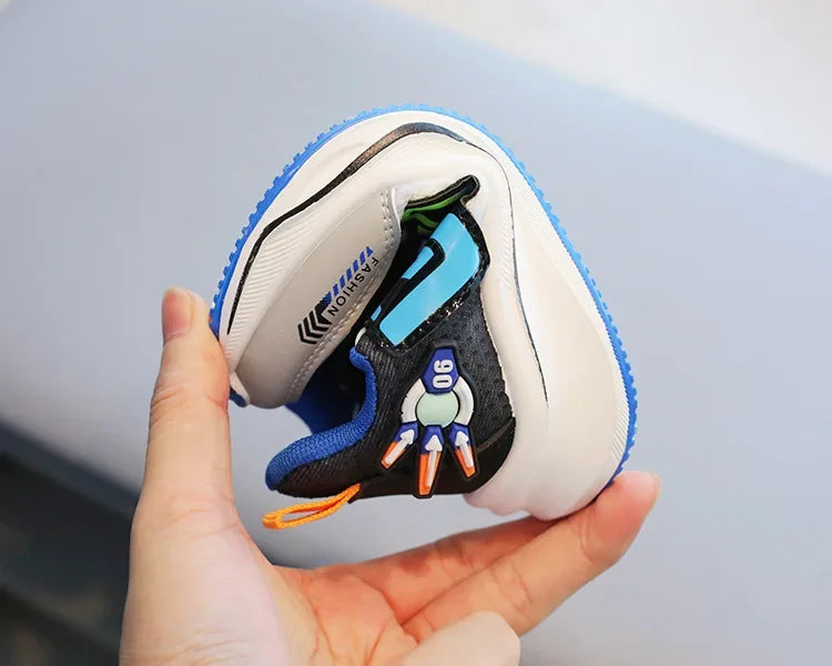 Kids’ Breathable Mesh Sneakers – Soft, Non-Slip Running Shoes