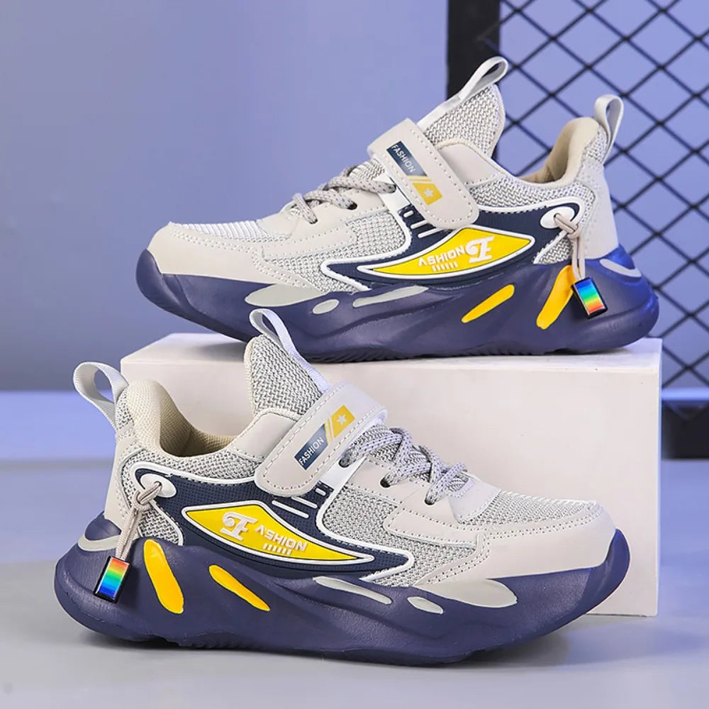 Kids’ Mesh Sneakers – Breathable, Non-Slip Running Shoes