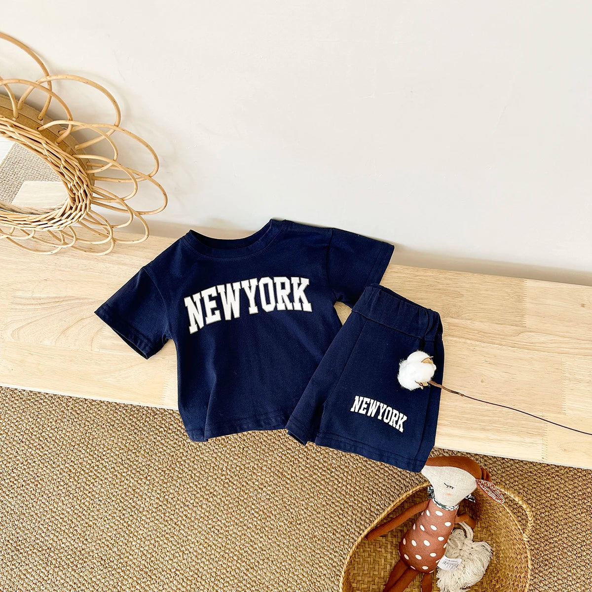 T-shirt & shorts Girls Sports Set 2Pcs Infant Outfit Set
