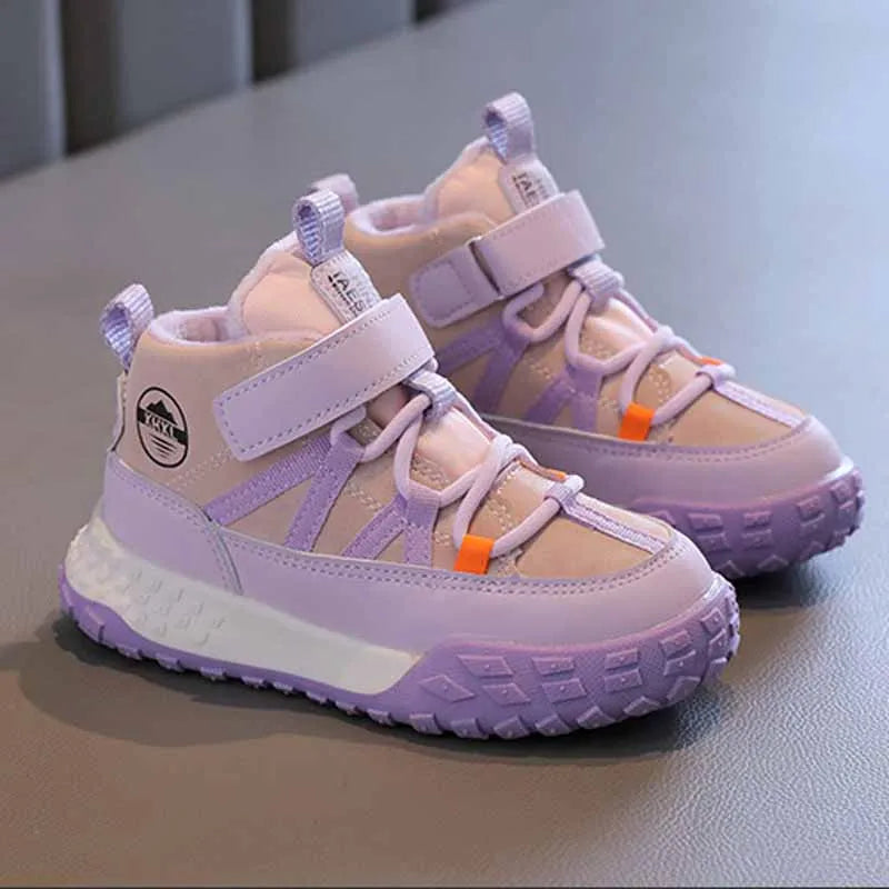 Kids Autumn/Winter Sneakers – Plush Warm Casual Sport Shoes