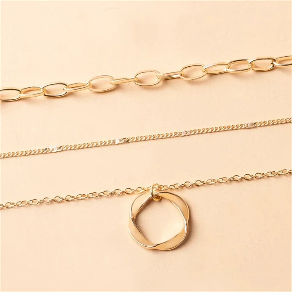 Gold Multi Layer Necklace