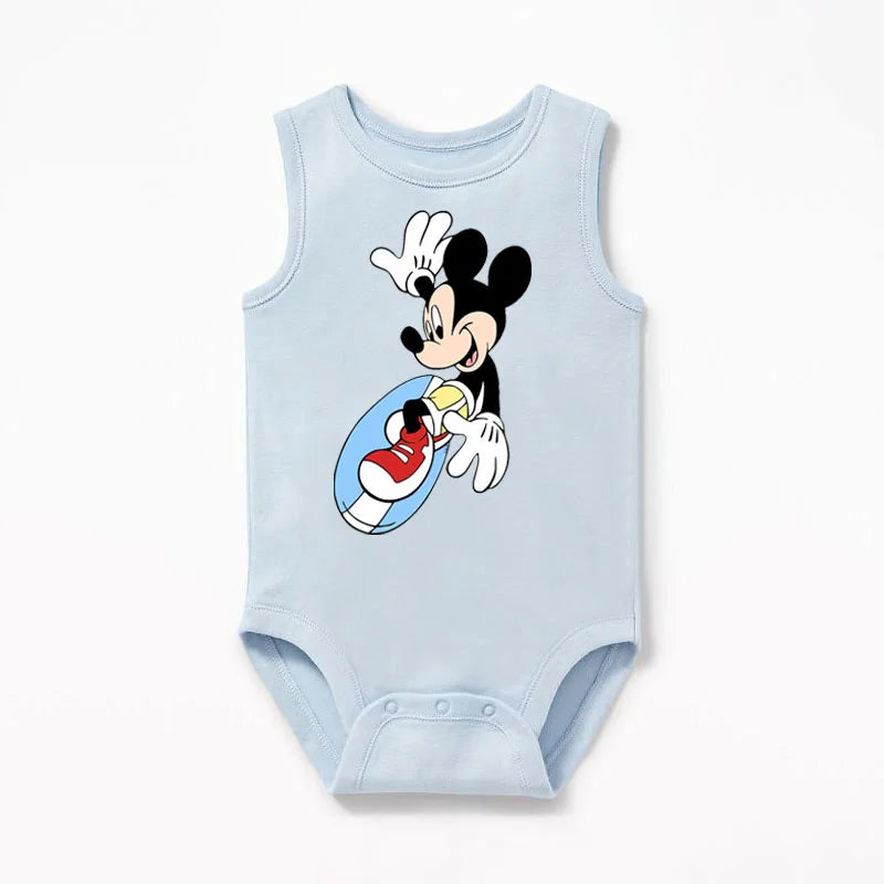 2Pcs Cotton Mickey Mouse Baby Bodysuits