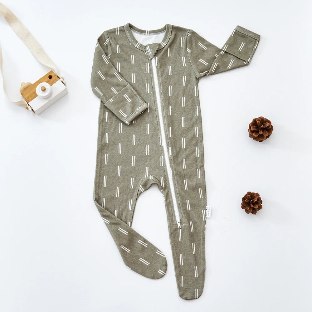 Newborn Boys & Girls Wrapped Foot Jumpsuit