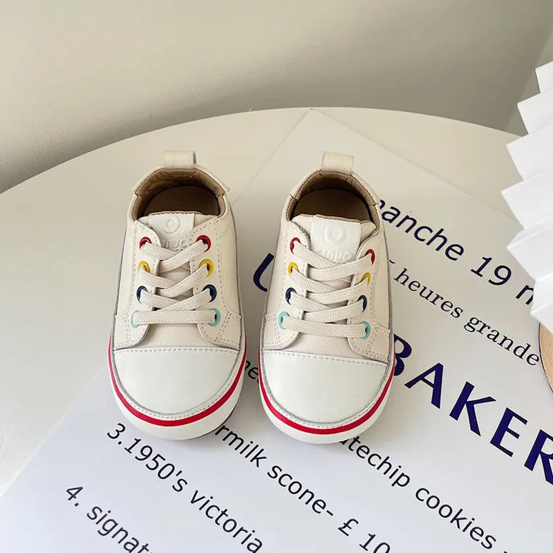Baby Spring/Autumn Leather Sneakers  – Soft Sole Toddler Shoes