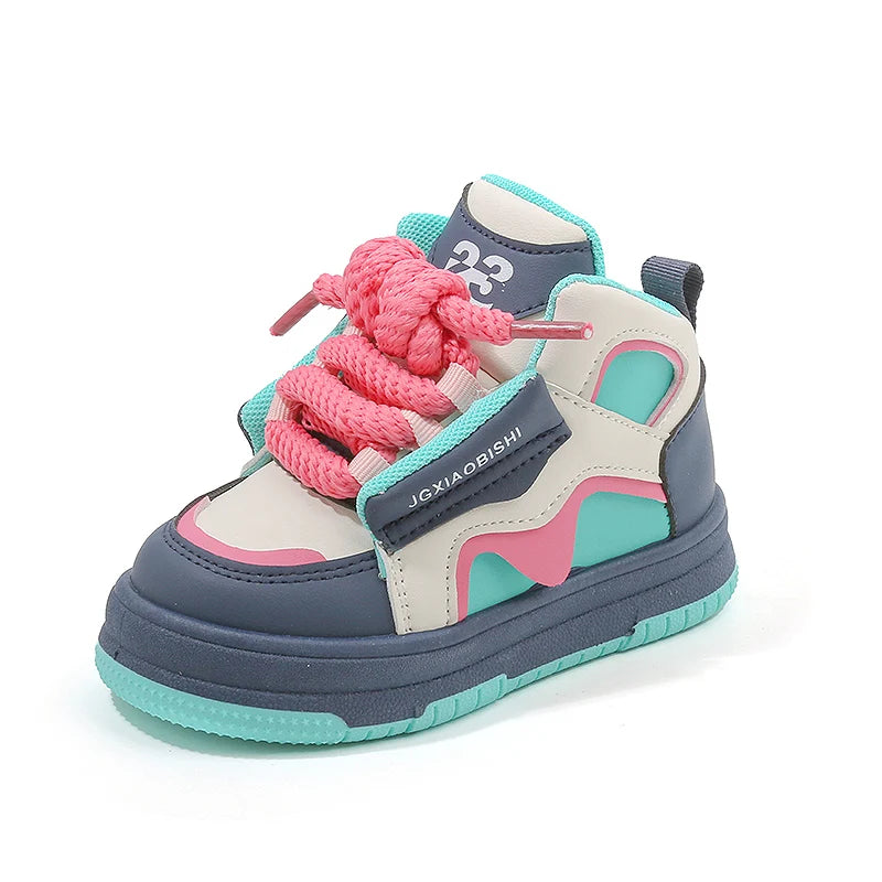Kids Spring/Autumn Sneakers – High-Top Casual Sports Shoes