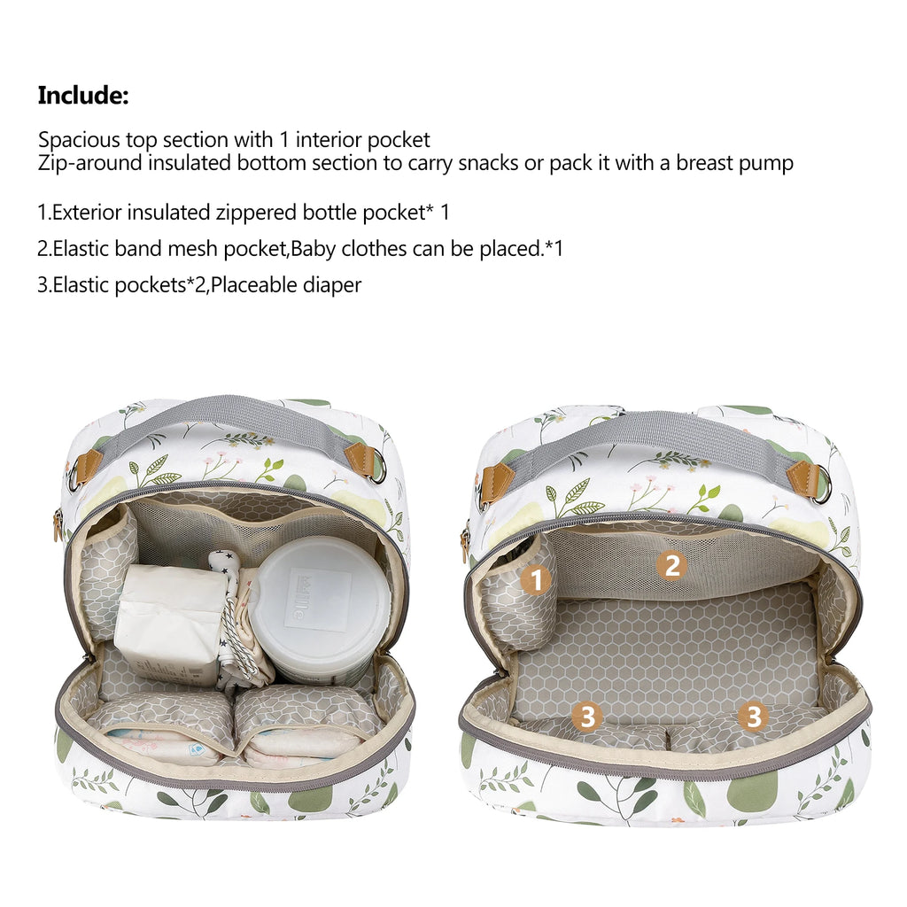 Medium Size Breast Pump Bag – Double Layer Cooler Bag for Outdoor & Working Moms
