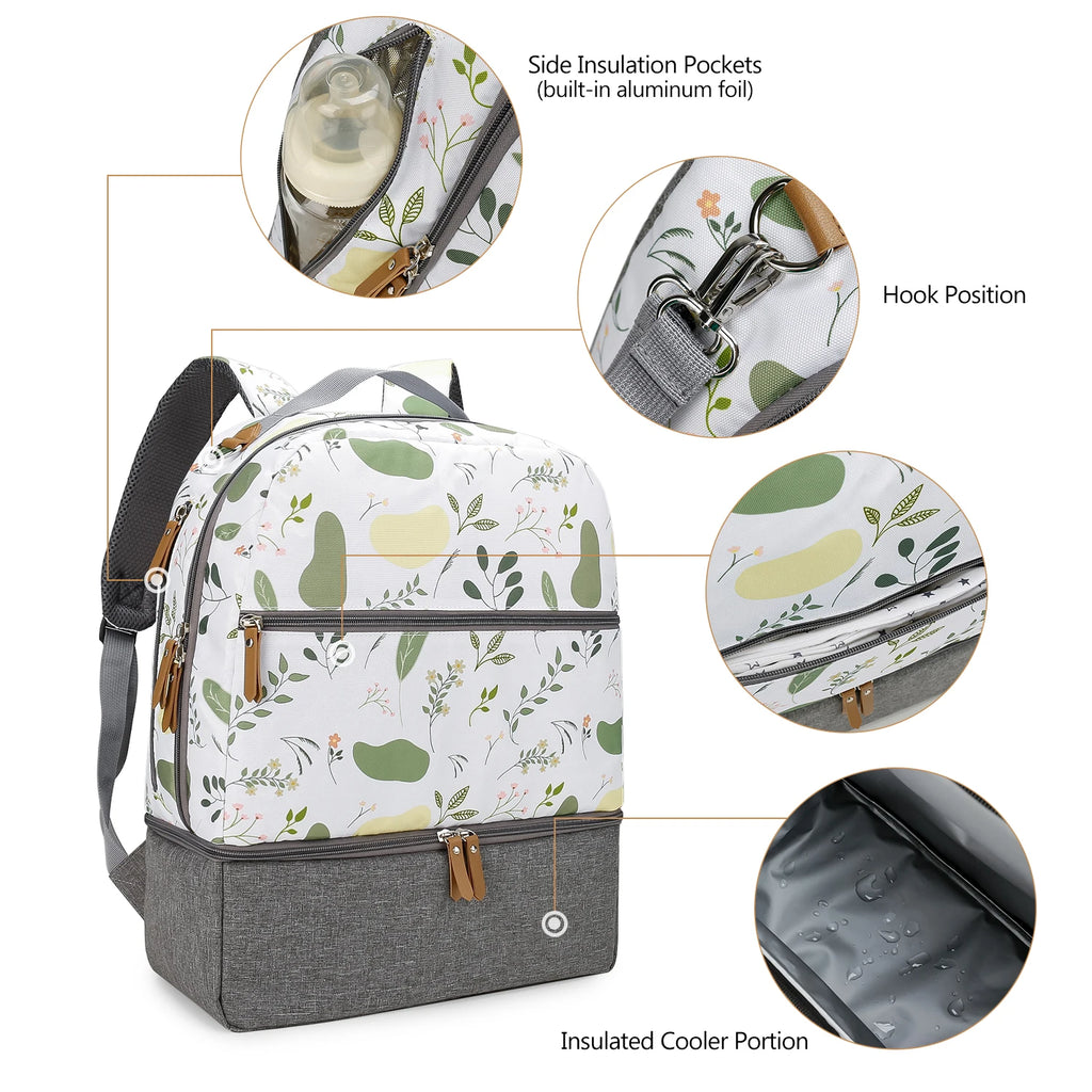 Medium Size Breast Pump Bag – Double Layer Cooler Bag for Outdoor & Working Moms