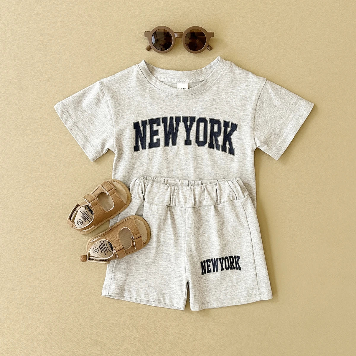 T-shirt & shorts Girls Sports Set 2Pcs Infant Outfit Set