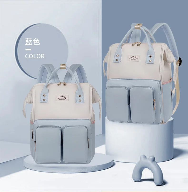 Nappy Backpack Bag – Large Capacity Waterproof Diaper Bag for Baby Care & Travel