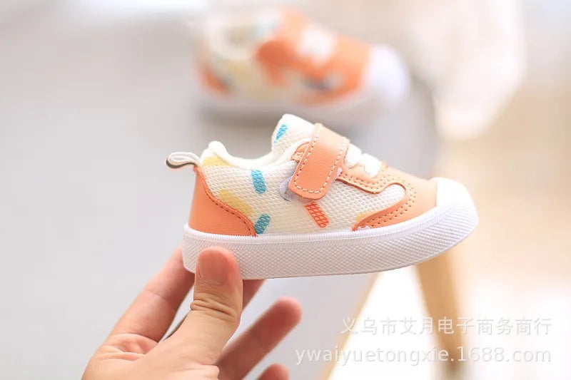 Kids’ Soft-Soled Sneakers – Casual Mesh Walking Shoes