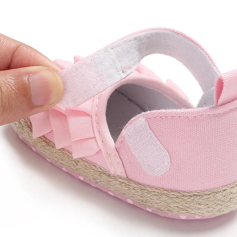Spring and Autumn 0-18M Baby Girl Princess Flat Shoes