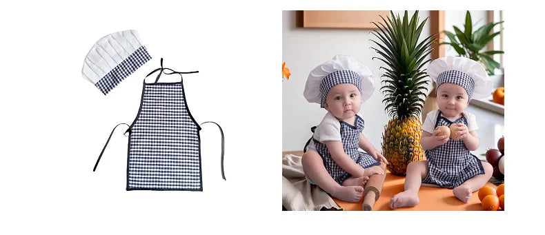 2pcs/set Chef Baby Cook Costume