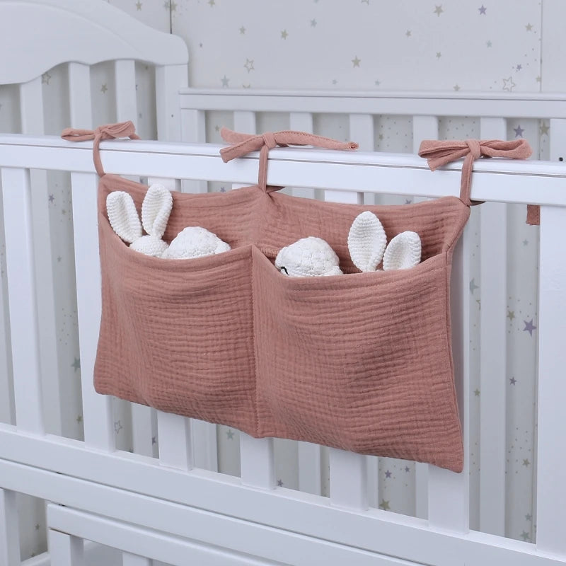 Multifunctional Baby Storage Bag – Diapers, Bedding & Bedside Organizer