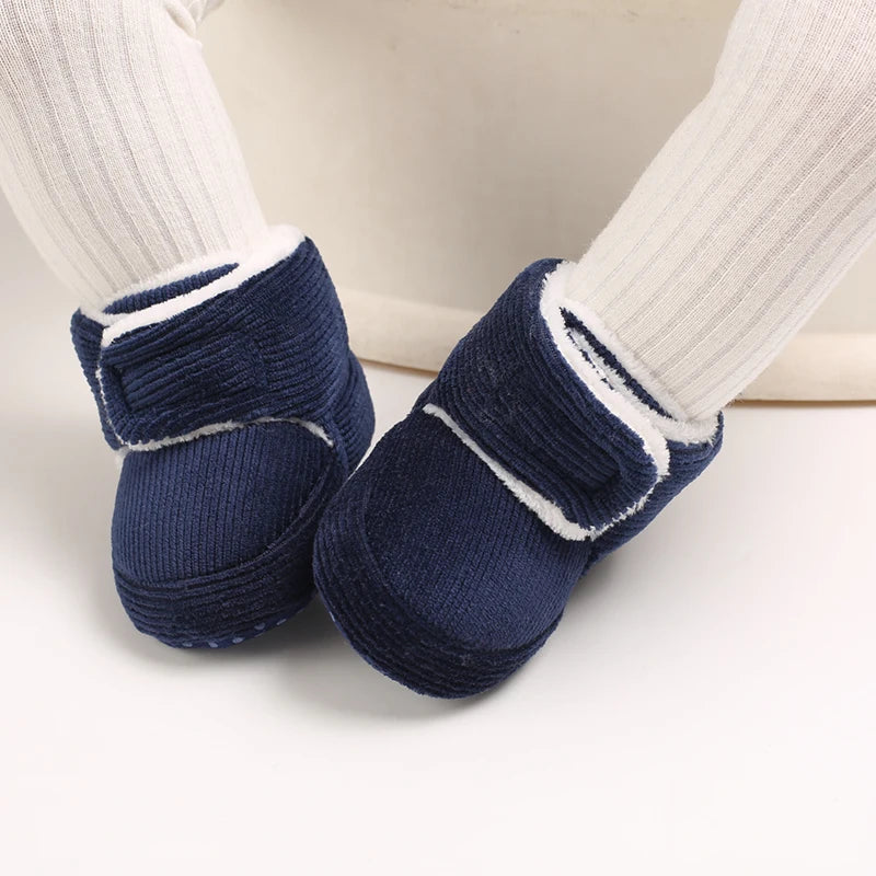 Baby Winter Snow Boots (0–18M) – Plush Soft Sole Toddler Shoes