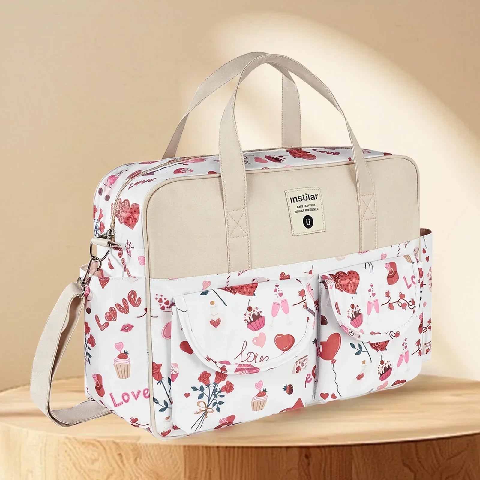 New Mummy Bag – Small Size, Lightweight, Waterproof, Multi-Functional Baby Diaper Crossbody Bag