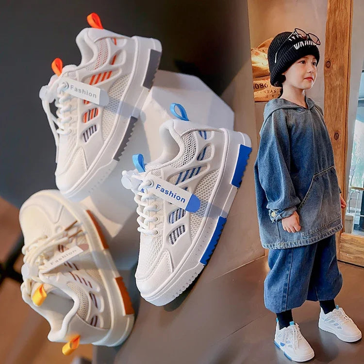 Kids’ Breathable Sneakers – Non-Slip Casual Sport Shoes