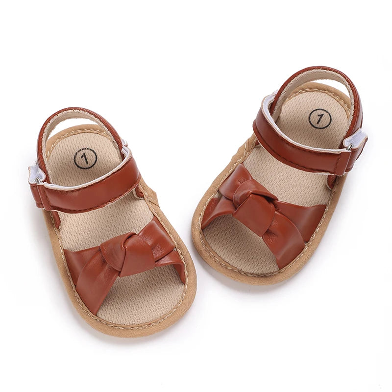 Baby Summer Sandals (0–18M) – Open-Toe Non-Slip Soft Shoes
