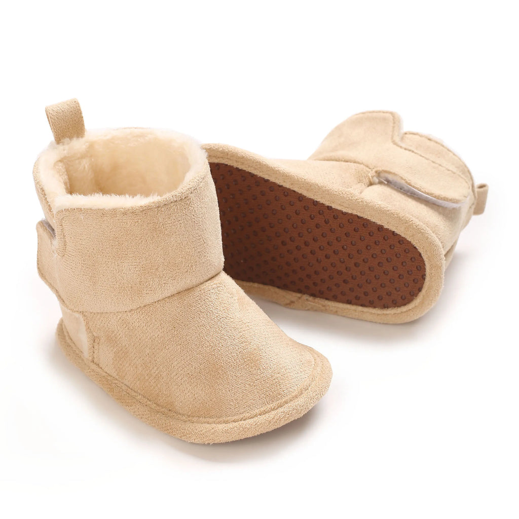 0-18M Apricot New Soft Winter Boots