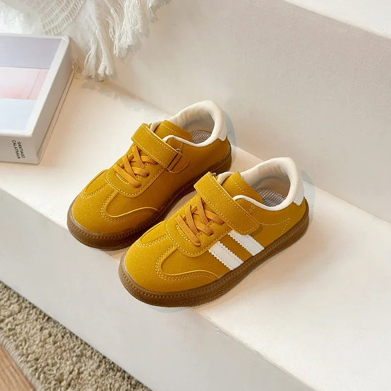 Kids PU Leather Sneakers