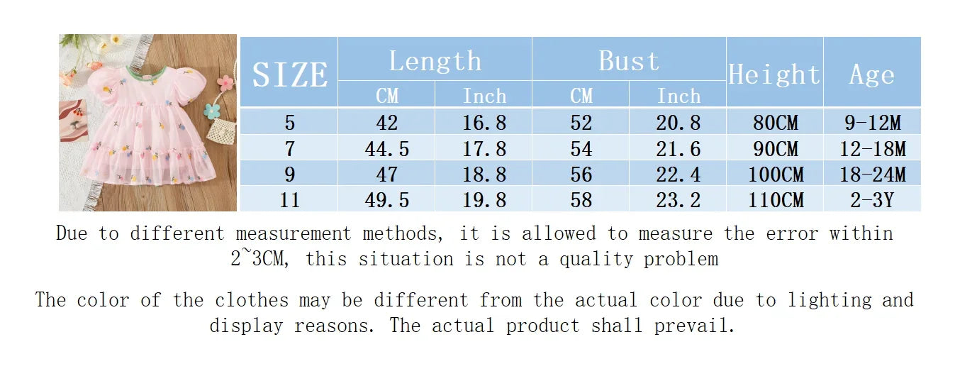 Baby Girl Summer Princess Dress