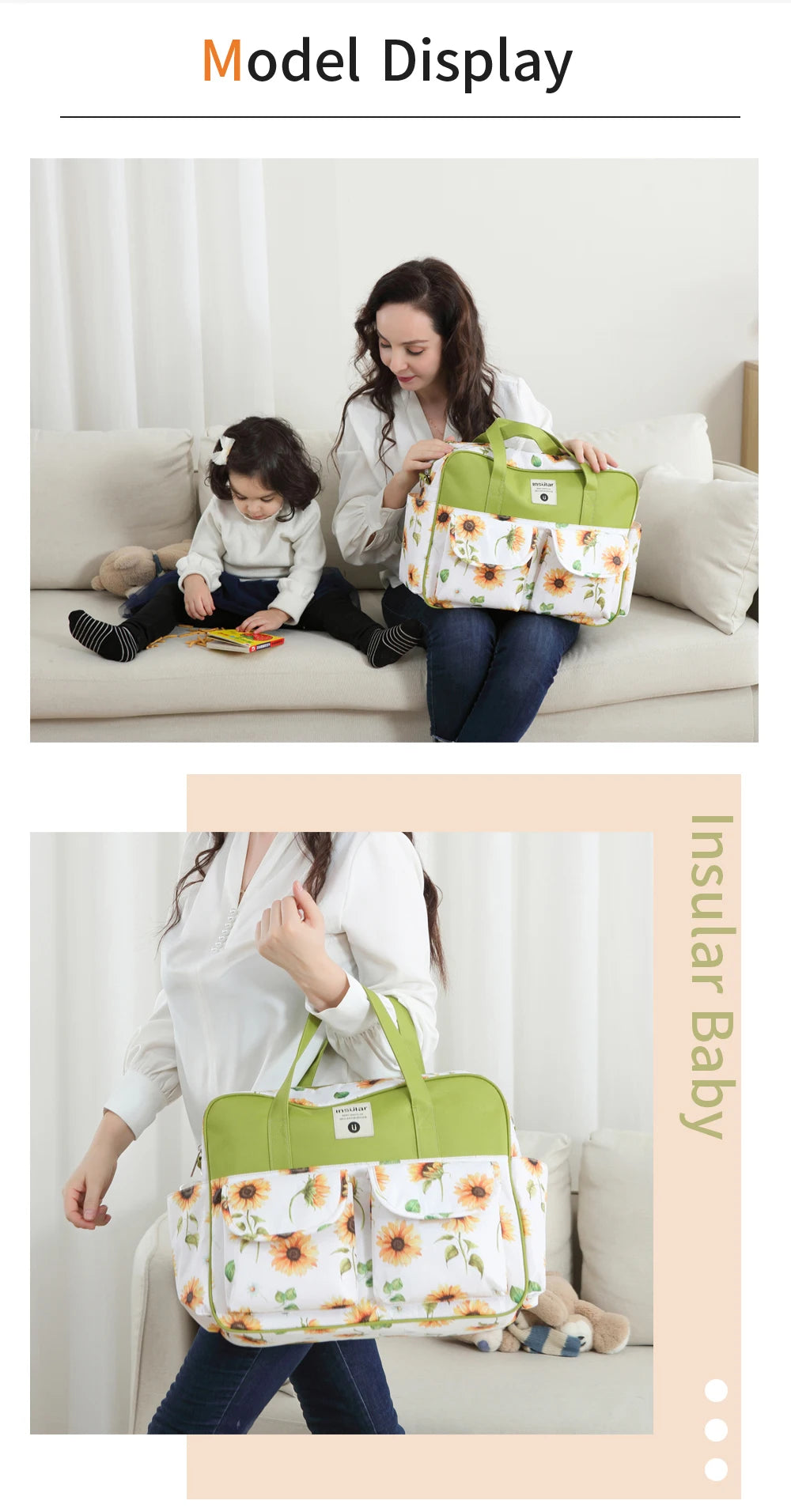 Maternity Diaper Bag – Large, Waterproof, Travel Ready