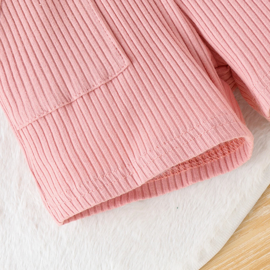 0-4 Years Baby Girls Baby Soft And Comfortable Strip Vest Onesie