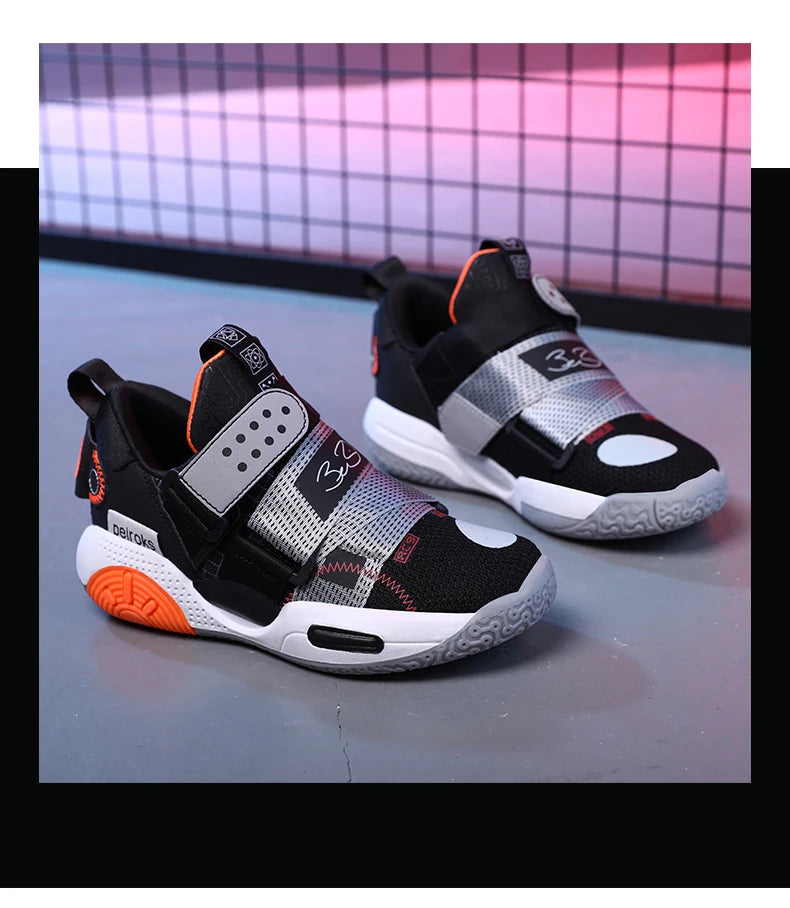 Kids 2024 Basketball Sneakers – Lightweight Non-Slip Sport Shoes
