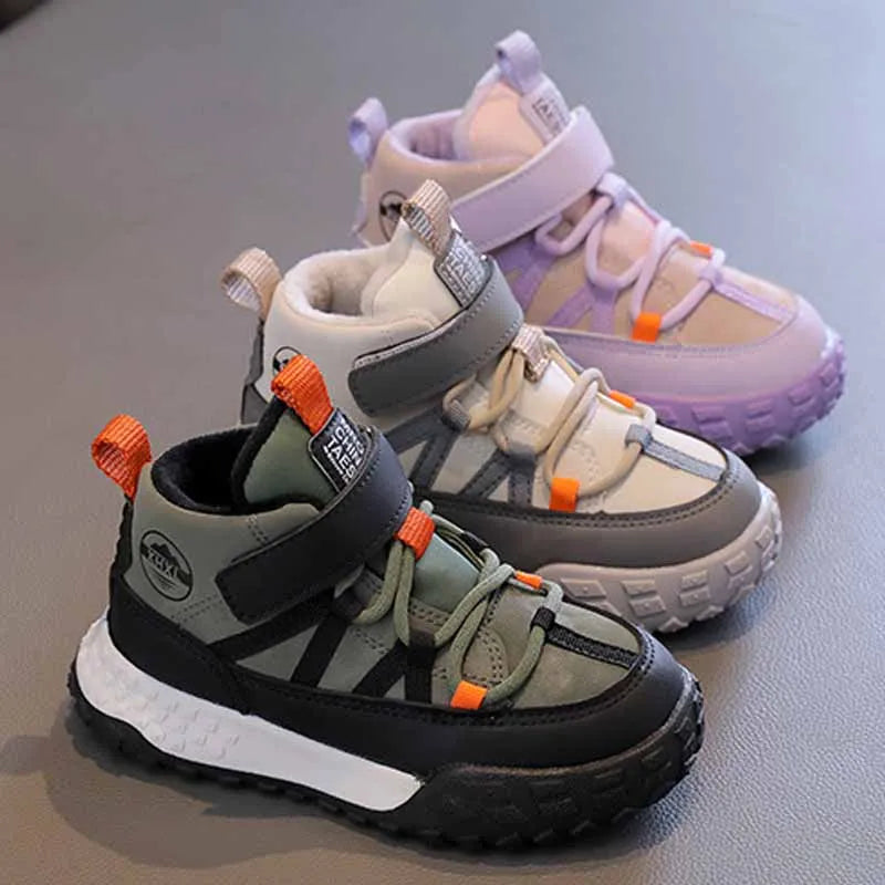 Kids Autumn/Winter Sneakers – Plush Warm Casual Sport Shoes