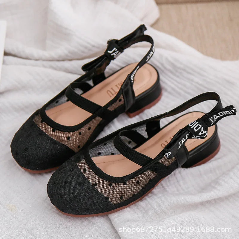 Girls’ Leather Dance Shoes