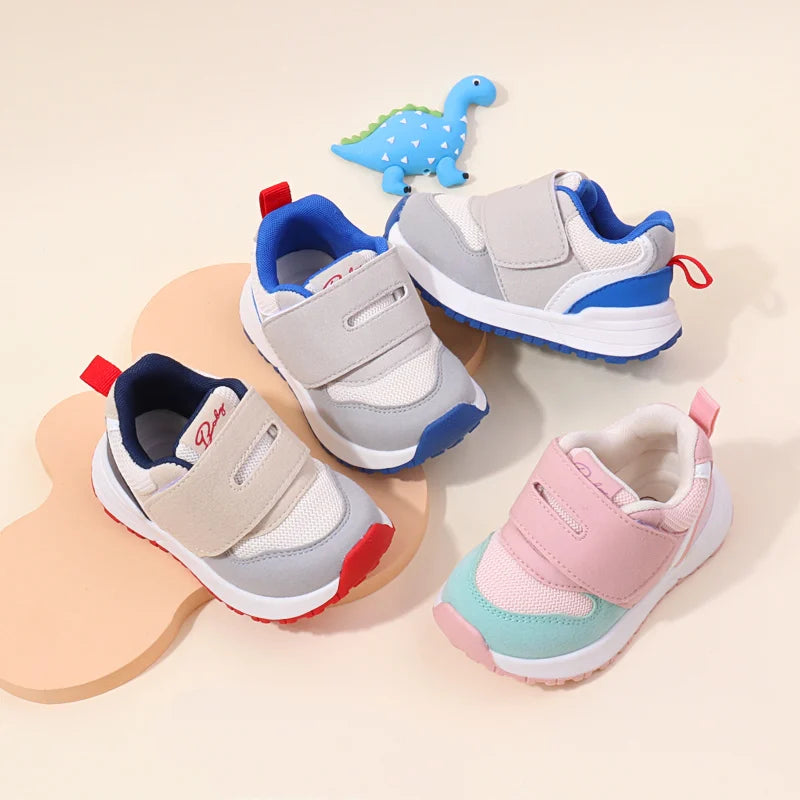 Kids  Prewalker Sneakers – Rubber Sole Anti-Slip Casual Shoes