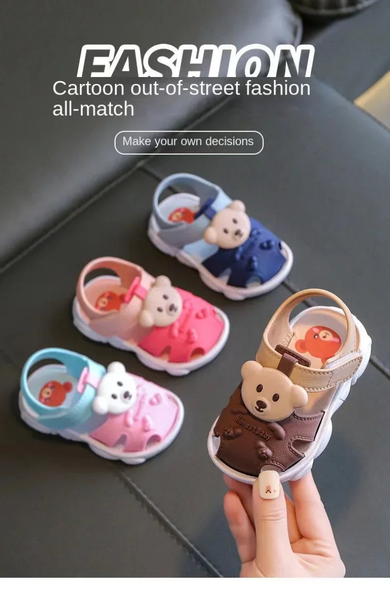 Kids Summer Cartoon Sandals – Soft Sole Toddler & Student Shoes