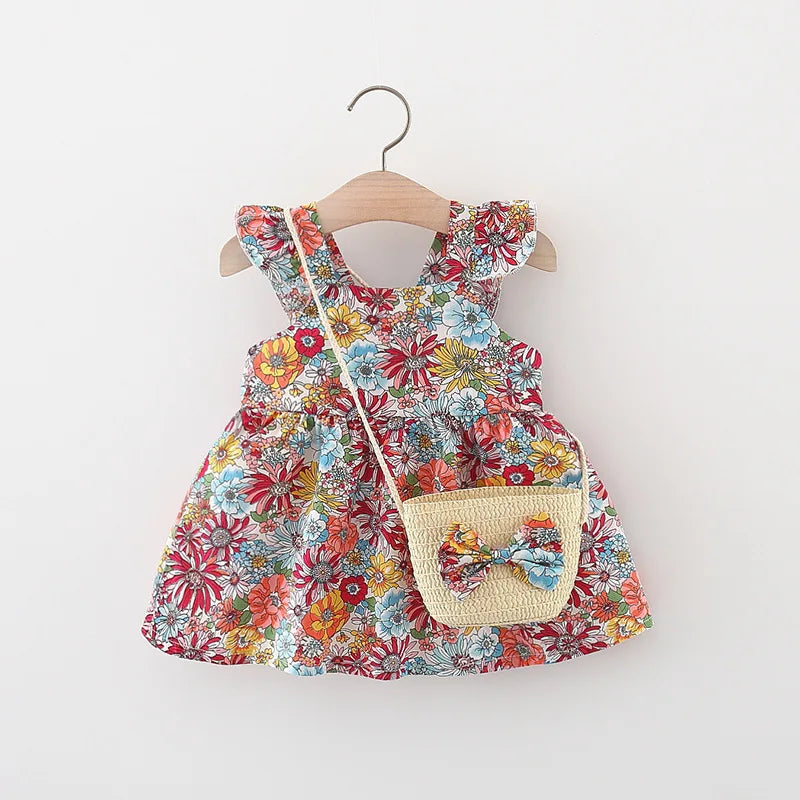 Infant Girl Summer Dress, Cute Floral Outfit