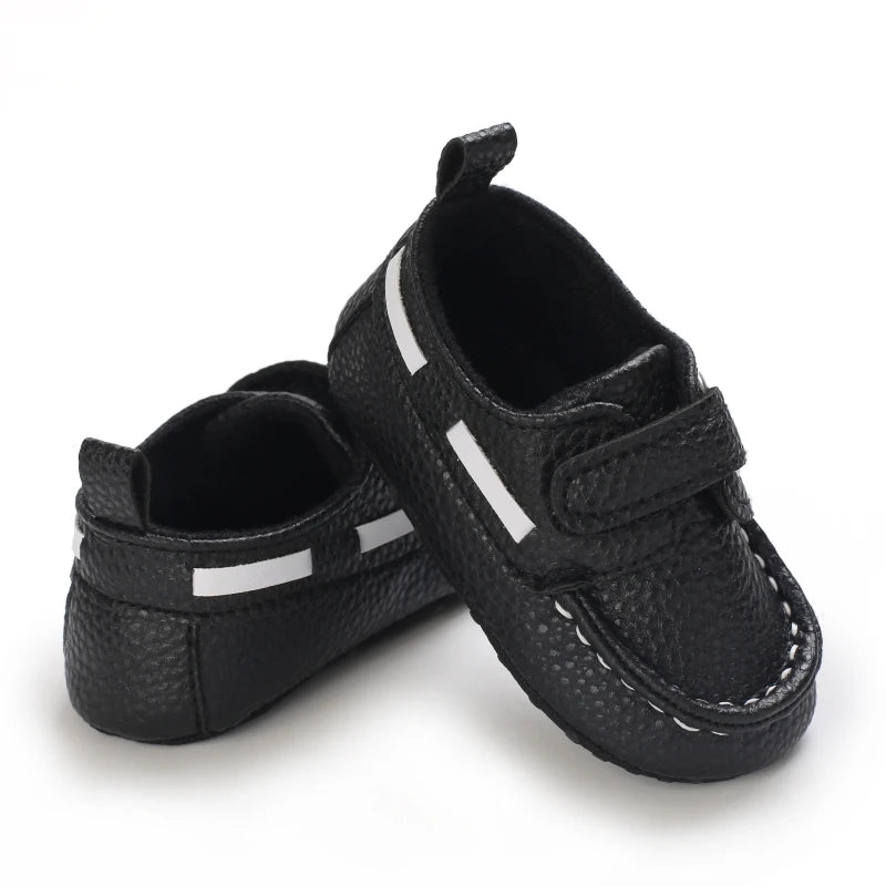Baby Christening Shoes (0–18M) – PU Leather Moccasins for Boys & Girls