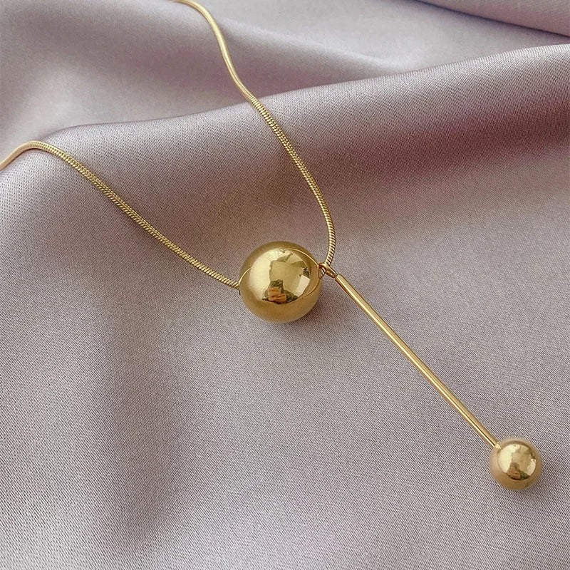 Classic Design Double Golden Round Bead