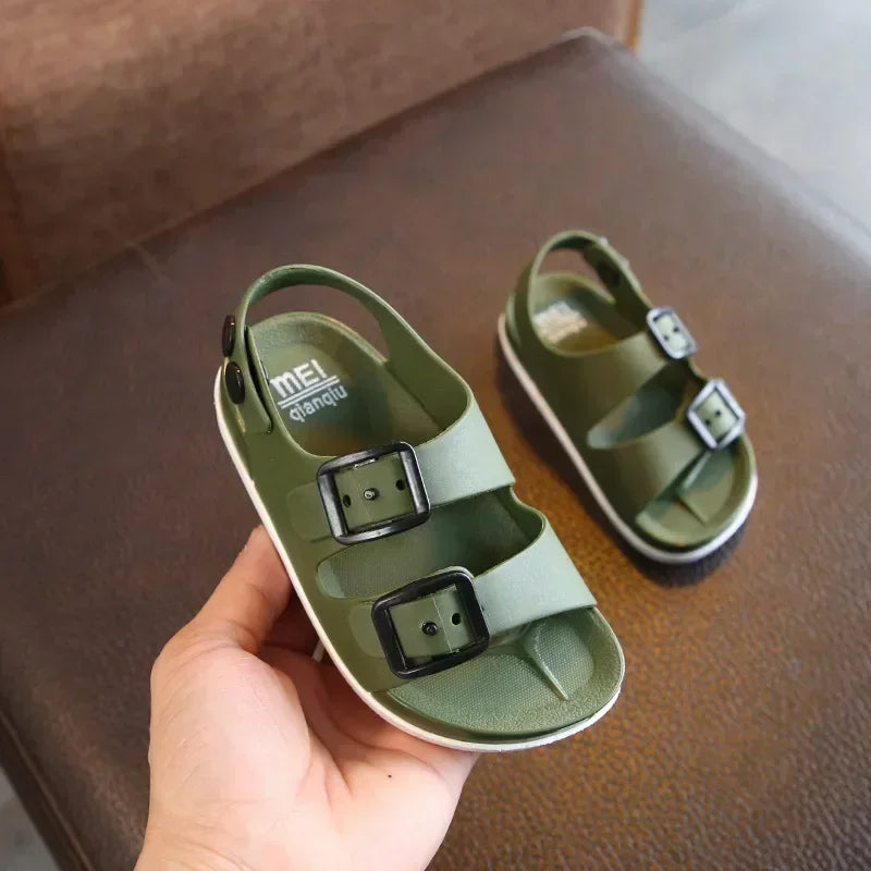 Kids Summer Sandals – Soft Lightweight Closed-Toe Beach Shoes