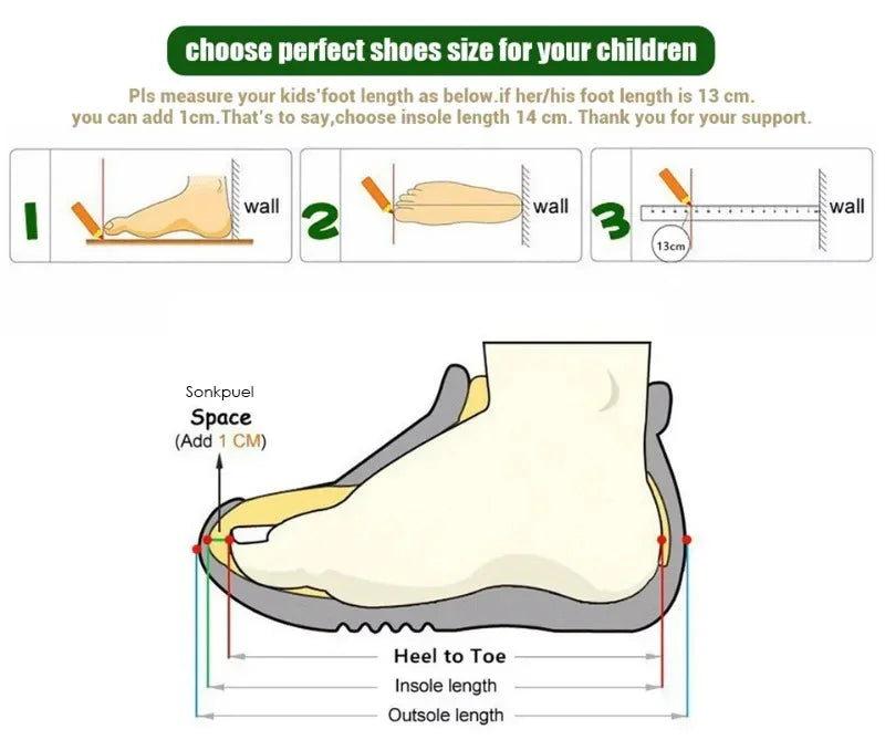 Kids White Spring/Autumn Sneakers – Lightweight Soft-Sole Casual Shoes