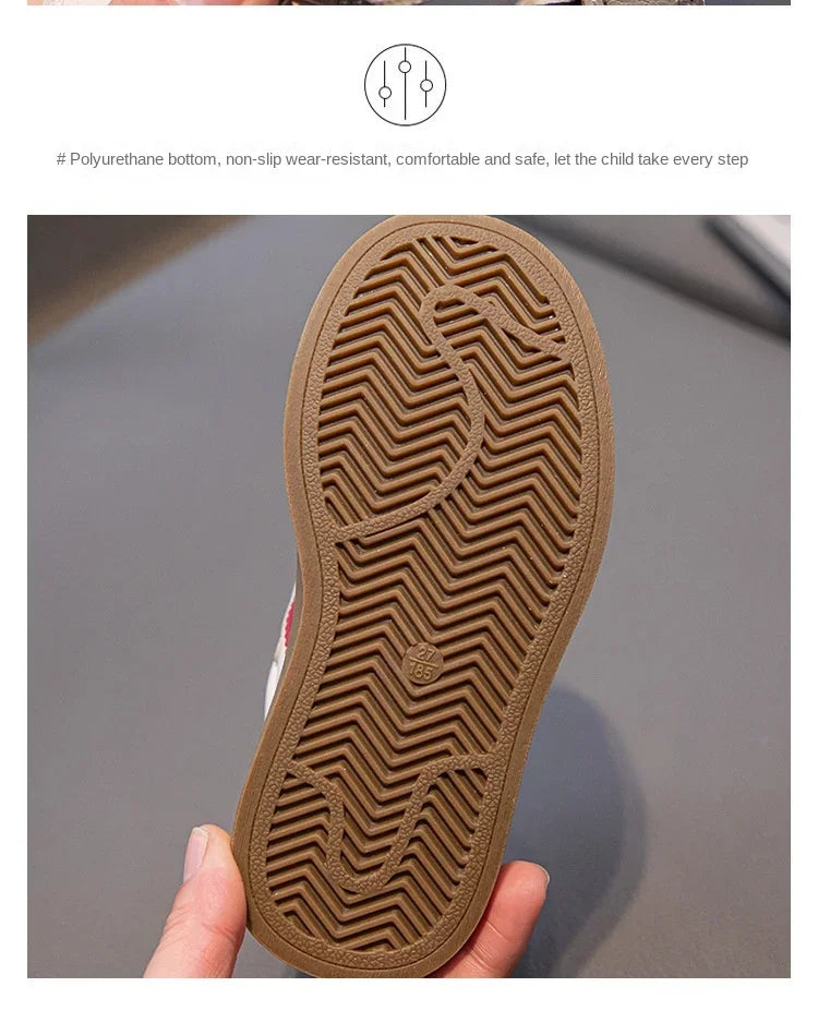 Kids Casual Sneakers – Breathable Anti-Skid Slip-On Shoes