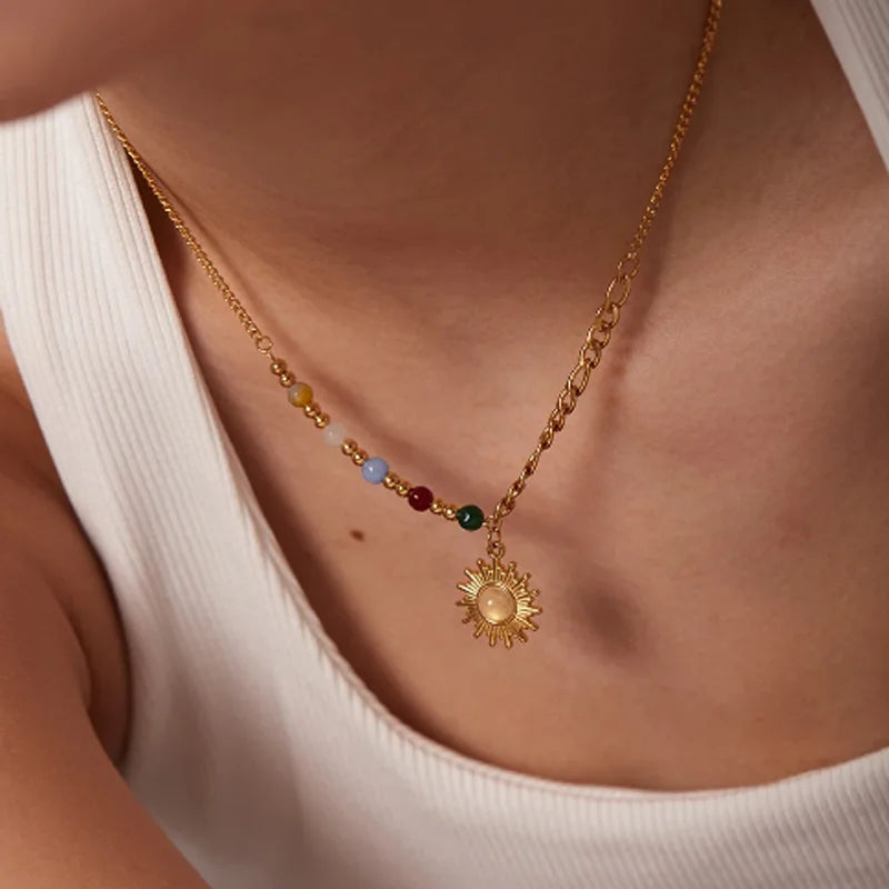 New Trend Natural Stone Necklace
