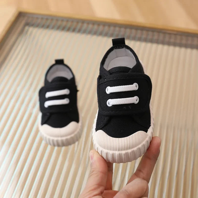 Kids Canvas Sneakers – Soft Breathable Candy-Colored Shoes