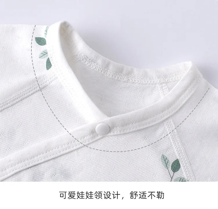 Cute Newborn Baby Short Sleeved Triangle Jumpsuit