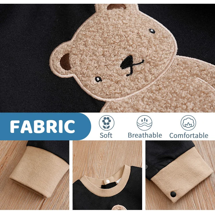 Baby Cartoon Teddy Bear Bodysuit