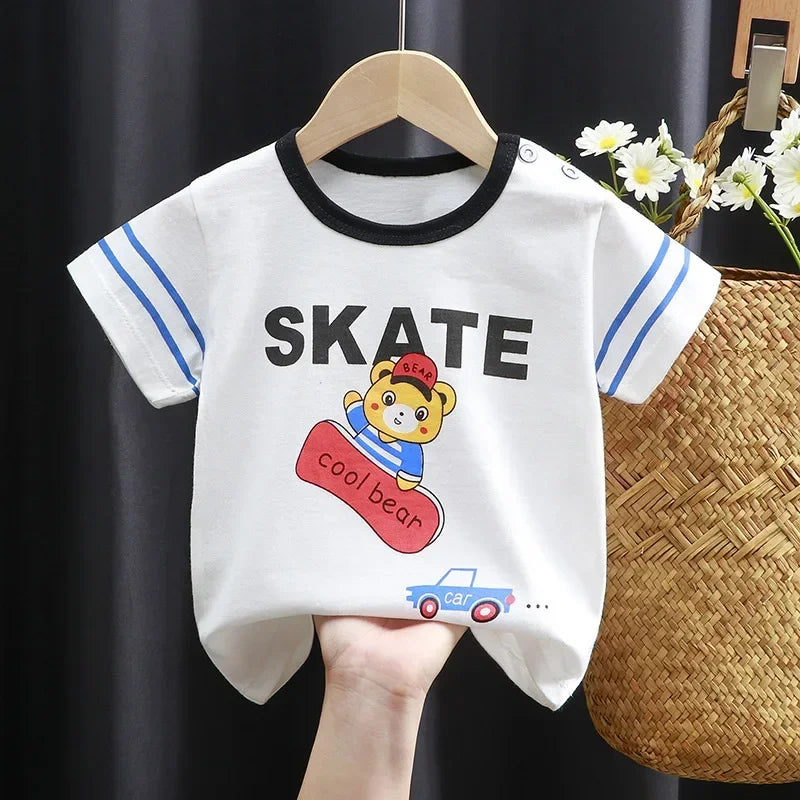 Kids Summer Cartoon T-Shirt 2025