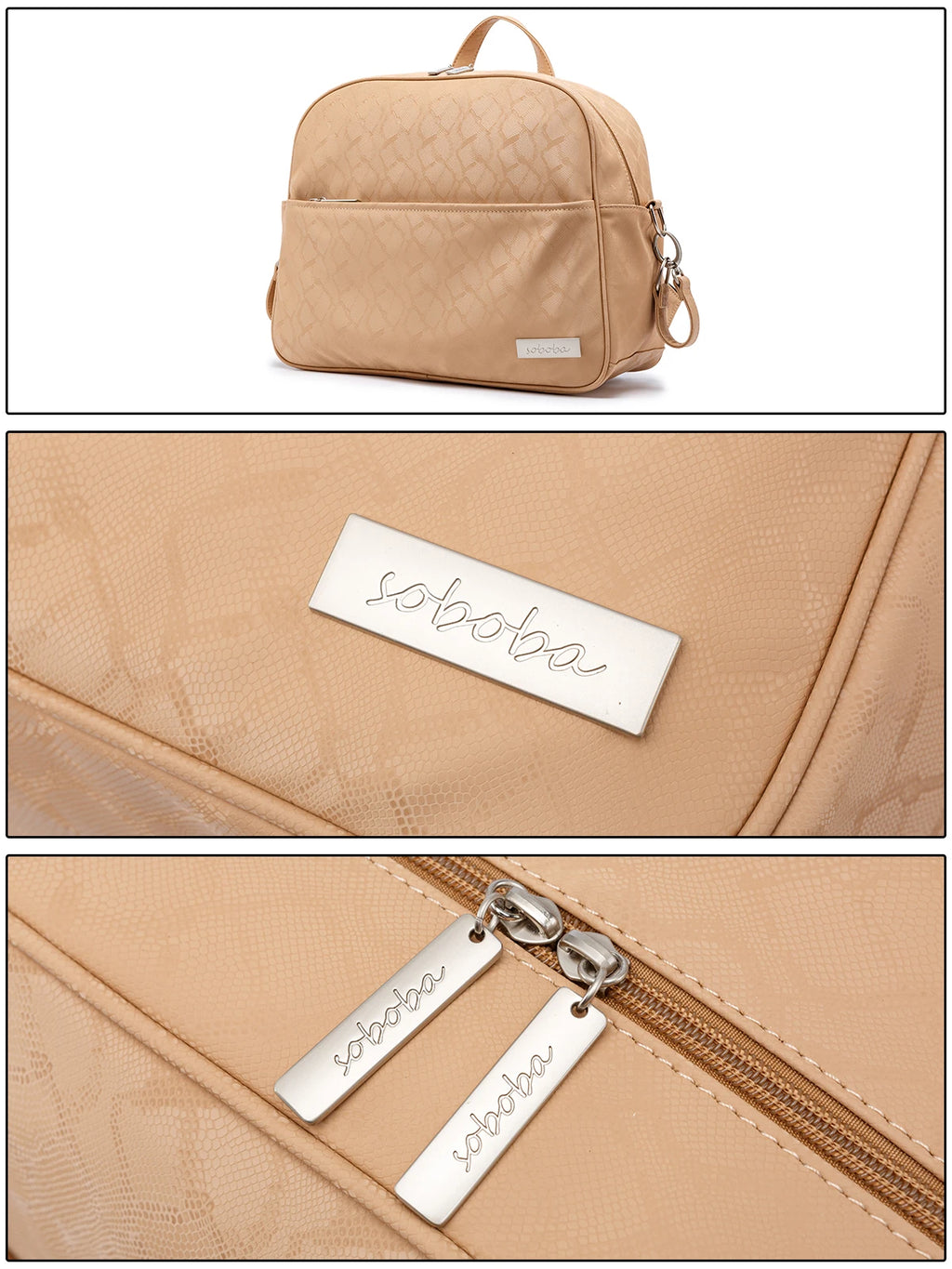 Soboba Stylish Mother Diaper Bag – Waterproof, Large Capacity Fashion Nappy Backpack