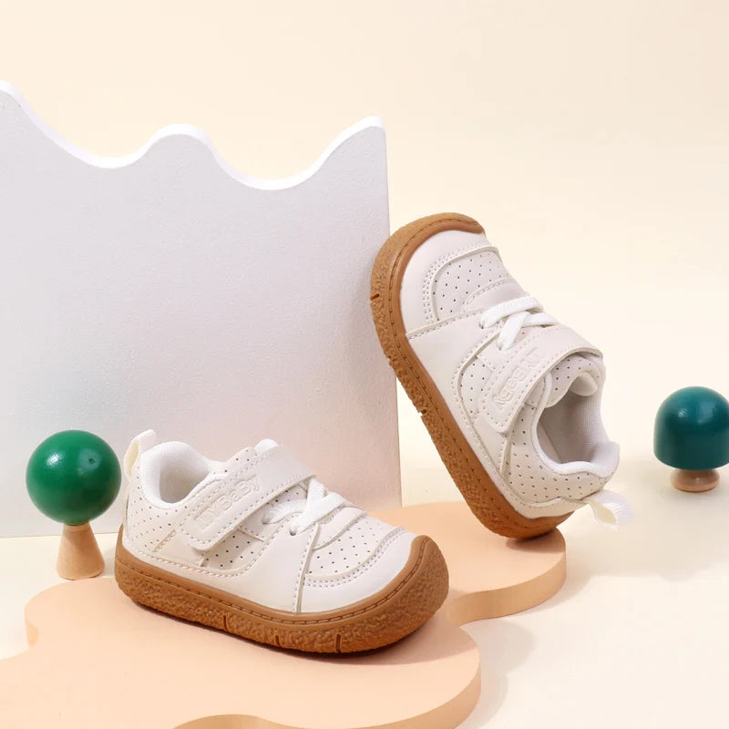 Toddler Shoes (1–5Y) – PU Rubber Sole Non-Slip Spring/Autumn Sneakers