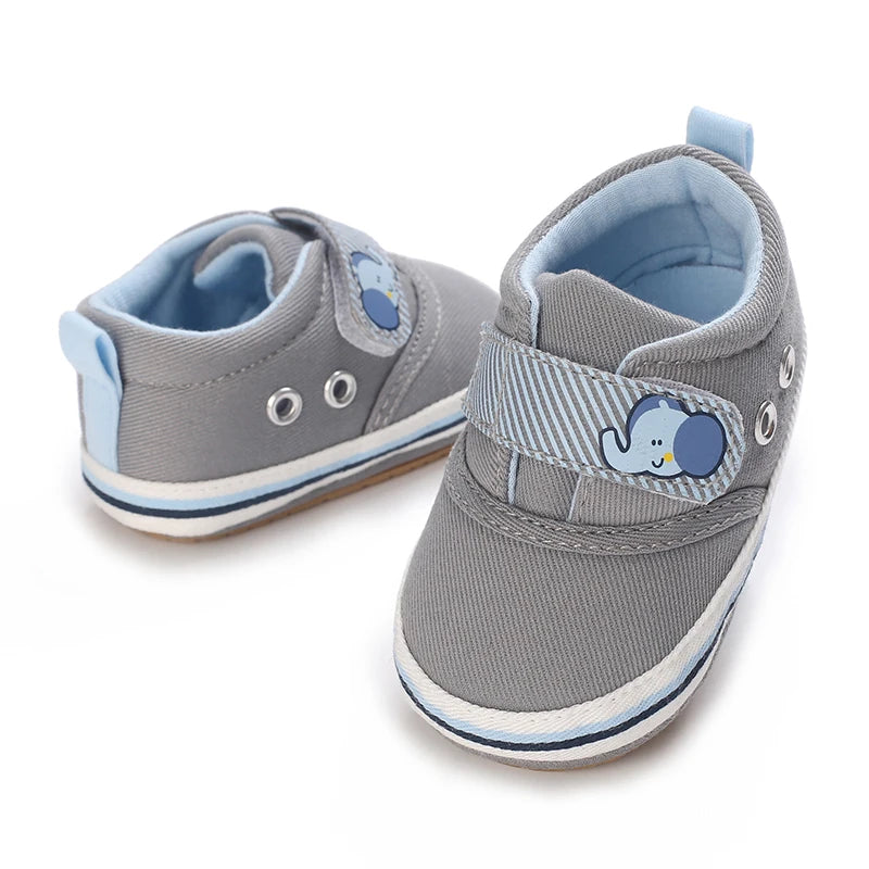Baby First-Step Shoes (0–18M) – Soft Sole Non-Slip PU Leather Sneakers
