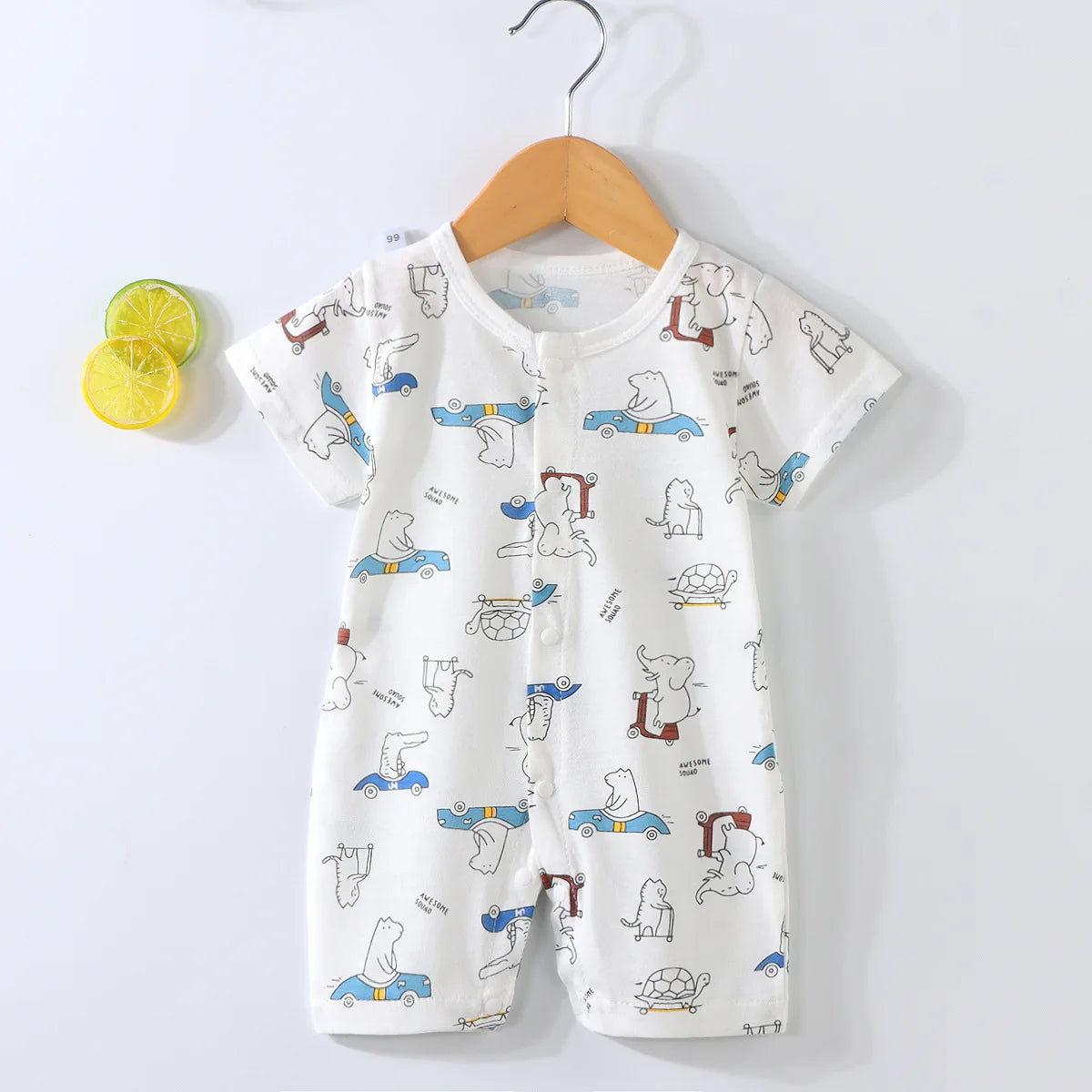 Short-Sleeved Thin Harness Infant Clothes