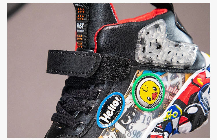 Kids Cartoon Sports Sneakers – Casual Basketball Shoes (26–36)