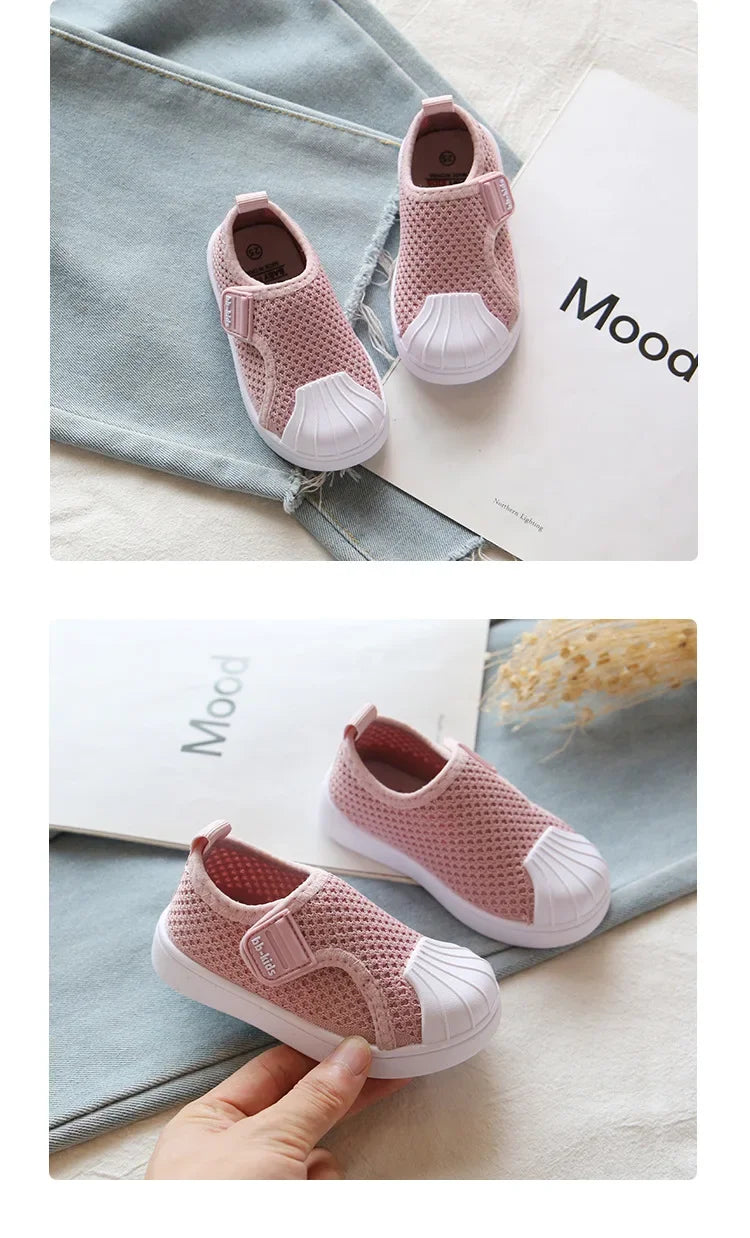 Kids Air Mesh Sneakers – Breathable Casual Skate Shoes
