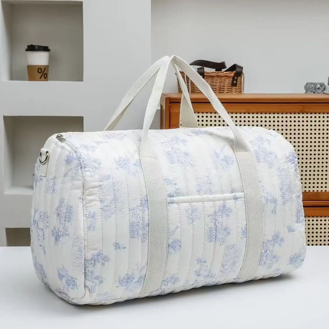 Large Quilted Baby Bag – Shoulder Diaper Organizer