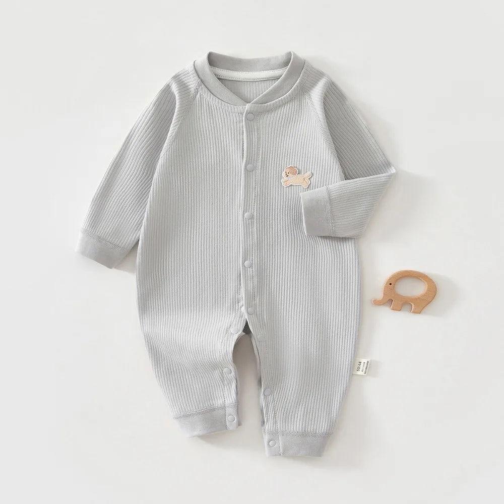Infant Cotton Sleepwear Jumpsuit, 0–18 Months